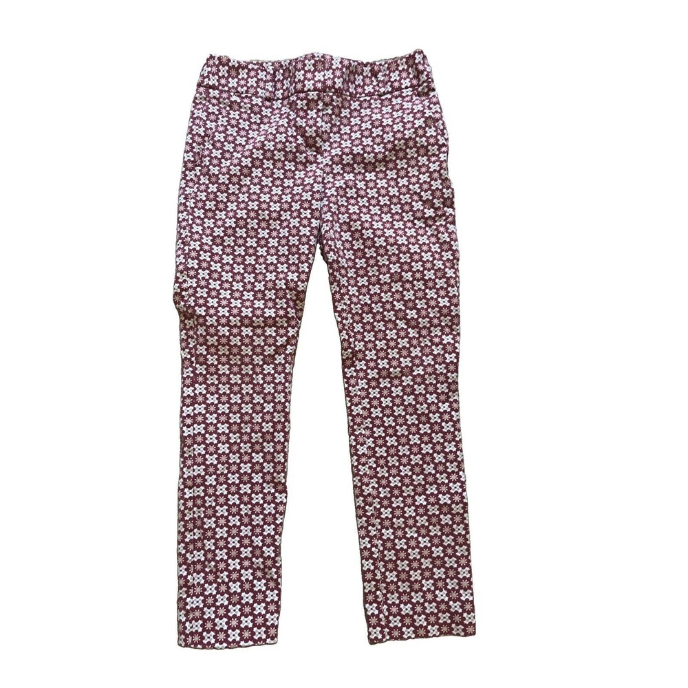 Women's Ann Taylor LOFT Patterned Pants- Marisa Skinny- Size 4